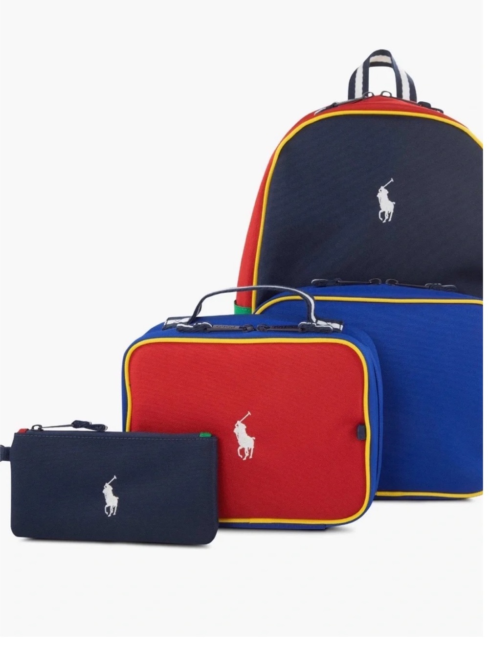 Polo Ralph Lauren Colour-Blocked Backpack & Lunch Tote Set - Picture 11 of 14